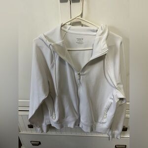 White Old Navy Women’s Zip-Up Hoodie Small